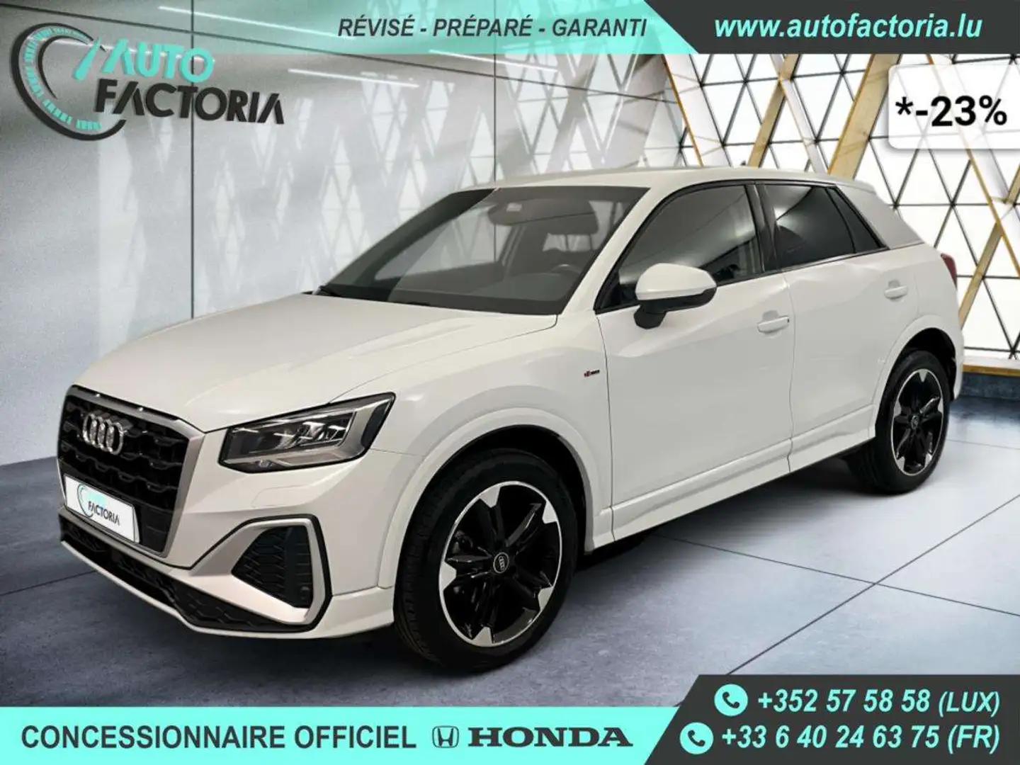 Audi Q2 -23% 30 TFSI 110cv S-LINE+GPS+CAM+FULL LED+Options Beige - 1