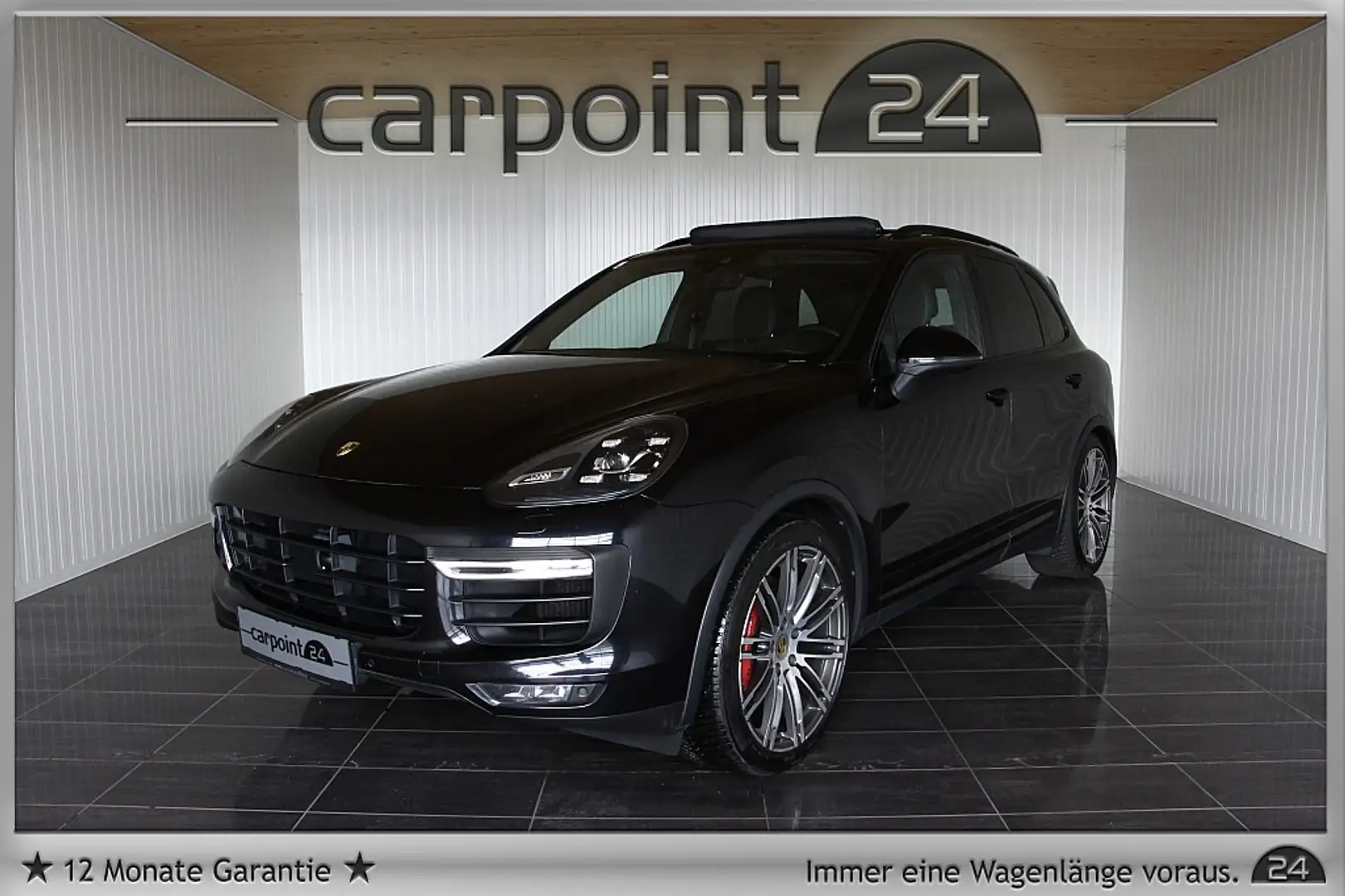 Porsche Cayenne II Turbo VOLLAUSSTATTUNG/CHRONO/SPORTABGAS/GARA... Noir - 1