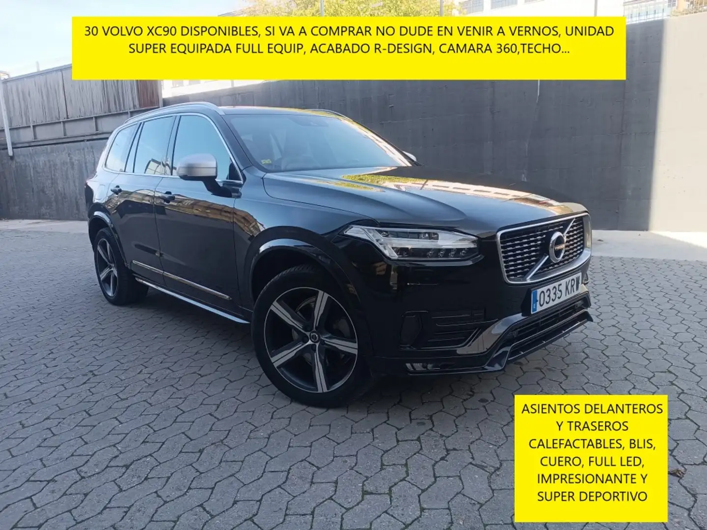Volvo XC90 D5 R-Design AWD 235 Aut. Negro - 1