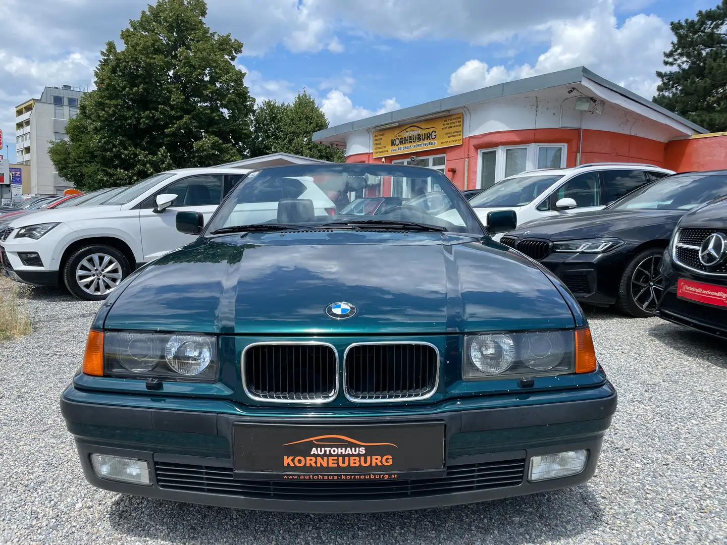 BMW 325 i E36 Cabriolet *1.Besitz*LEDER*Klima*Hardtop*SZG* Groen - 2