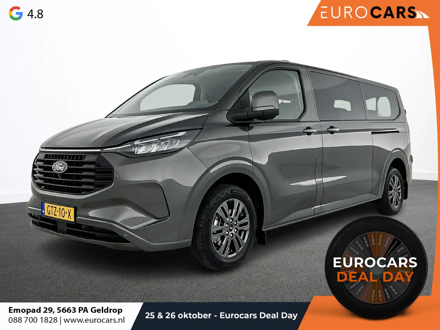 Ford Transit Custom 340 2.5 Automaat PHEV L2H1 Limited Gris - 1