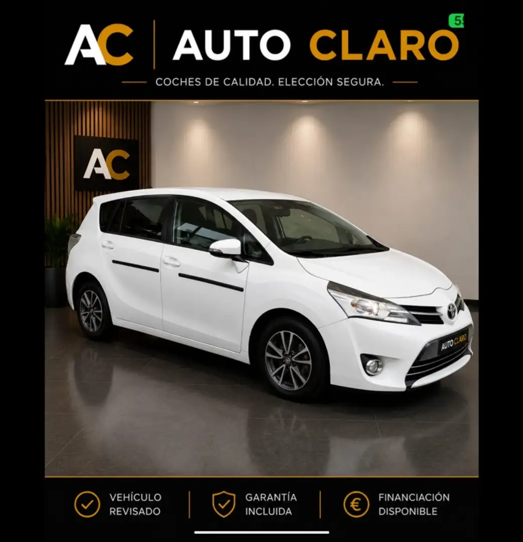 Toyota Verso 115D Advance 7pl. Blanco - 1