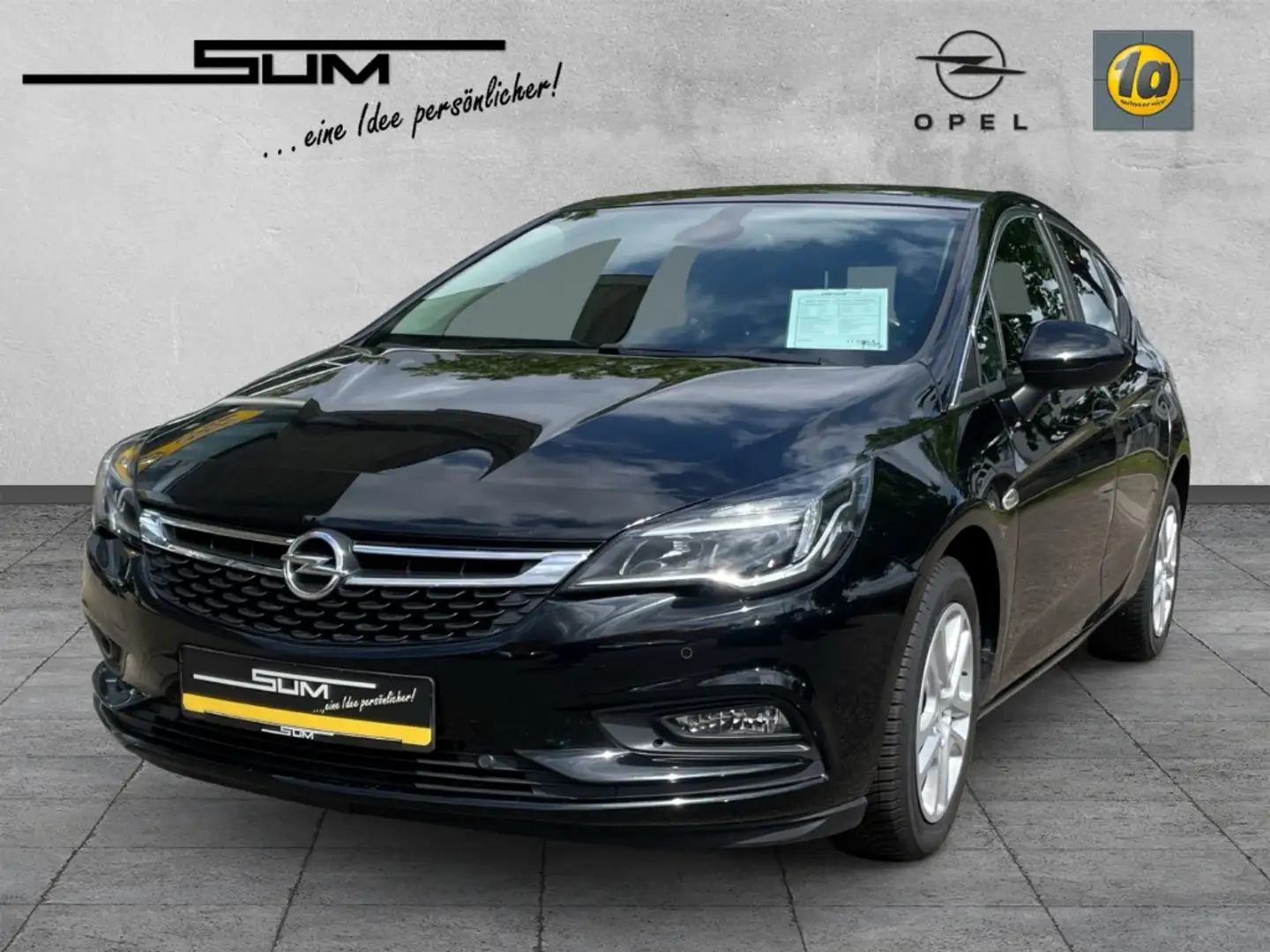 Opel Astra 1.4 Turbo Automatik SHZ LHZ KlimaA PDC USB Negro - 1