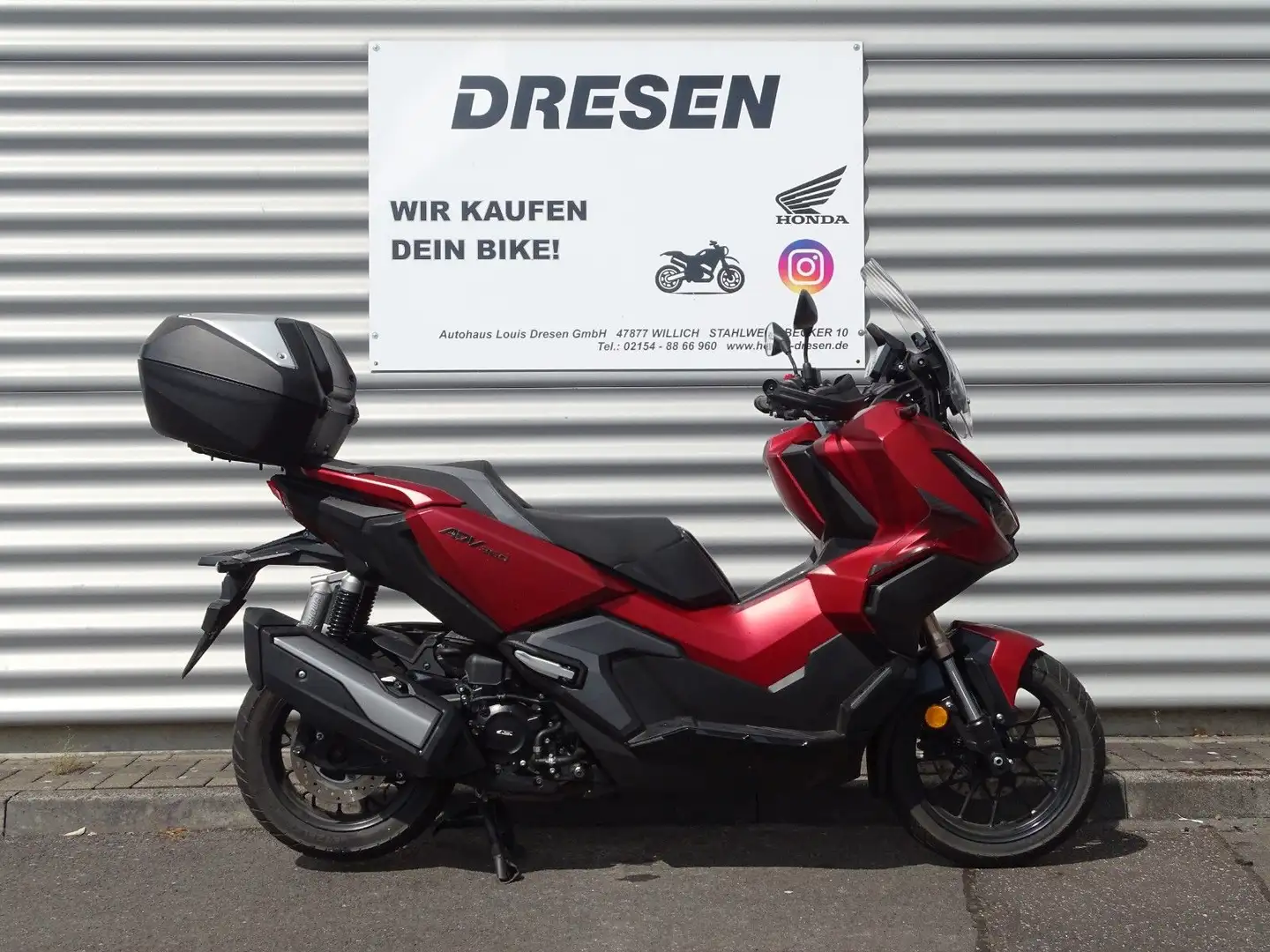 Honda ADV 350 ABS * 4.000km * Topcase * Rouge - 1