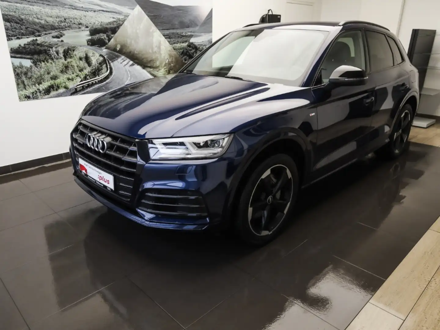 Audi Q5 50 TFSI e qu S line Sport AHK Navi Blau - 2