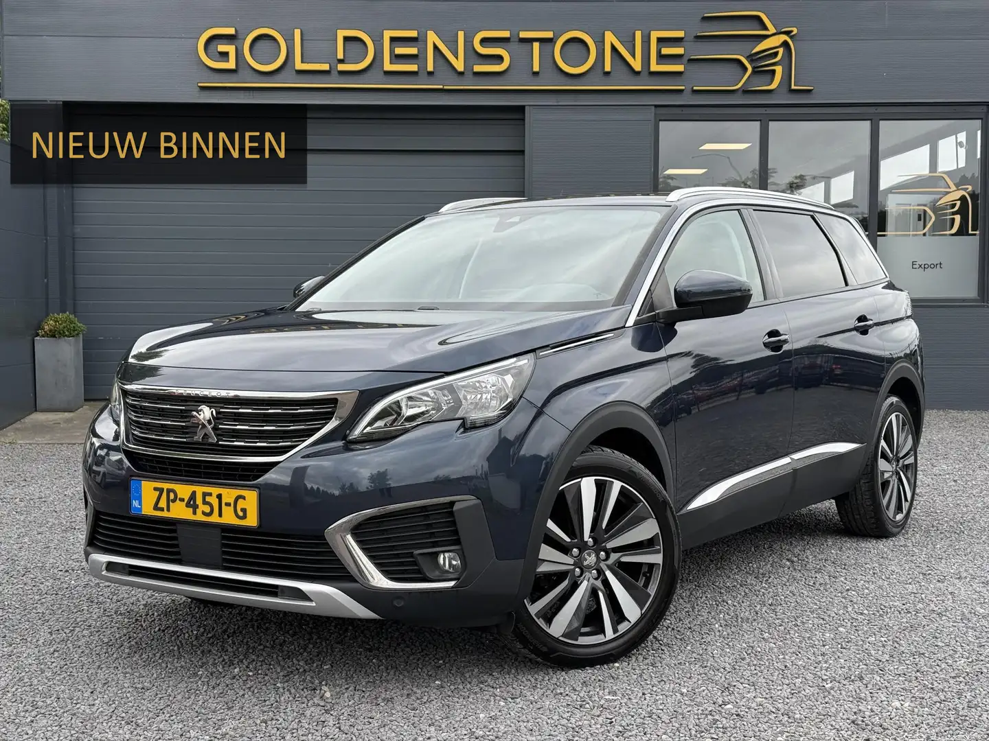 Peugeot 5008 1.2 PureTech Allure 7 persoons,Automaat,2e Eigenaa Blauw - 1