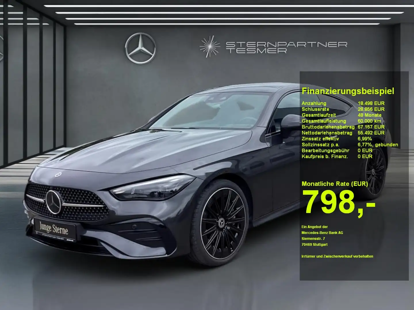 Mercedes-Benz CLE 450 4M +AMG+Night+MBUX+Sportausp.+StHz+PANO Grau - 1