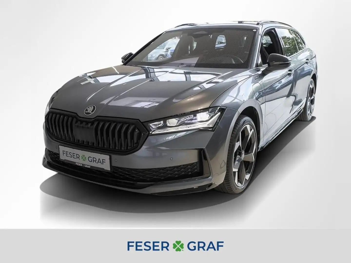 Skoda Superb Combi 1.5 TSI iV Sportline DSG AHK Navi Gris - 1