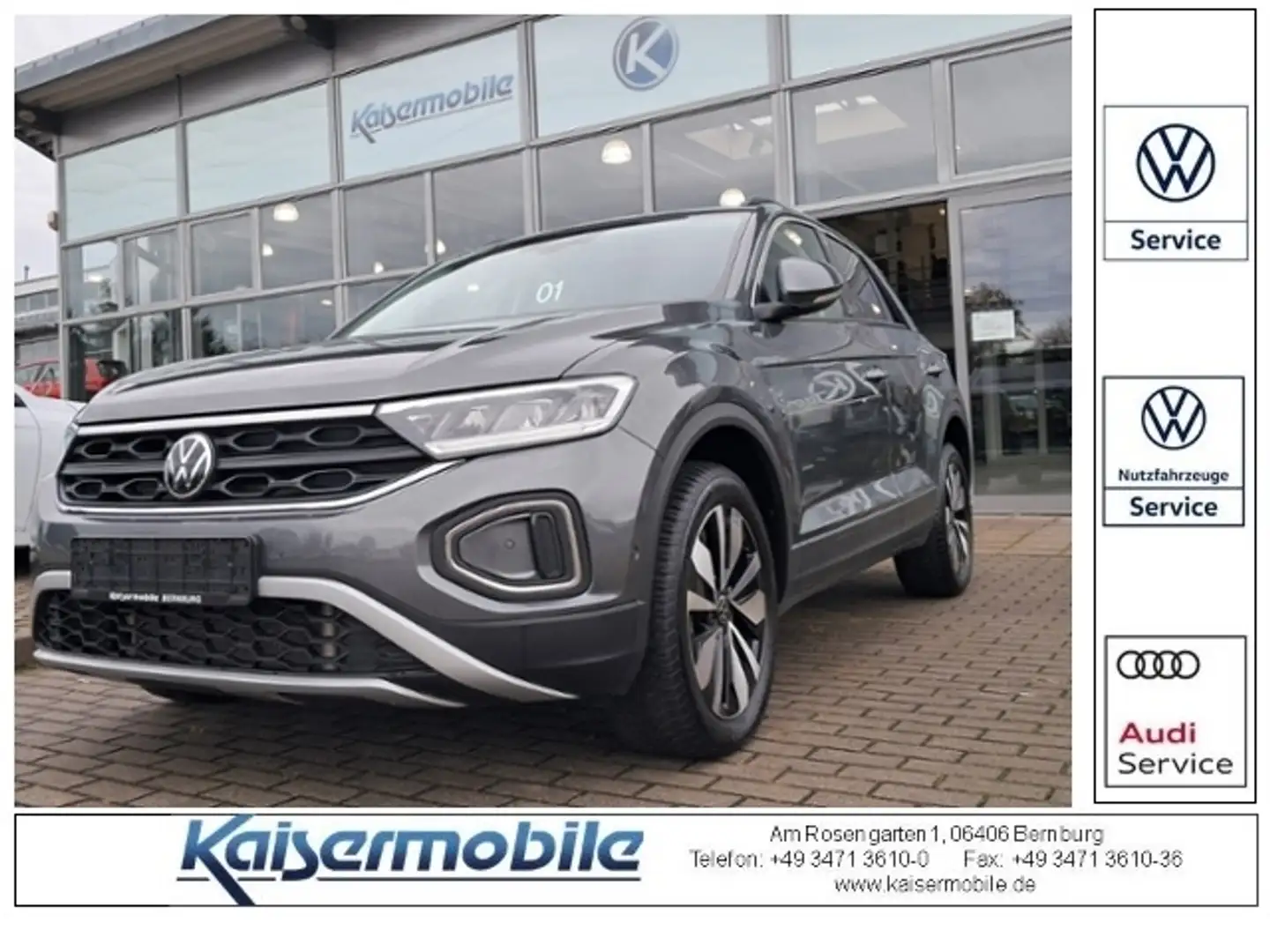 Volkswagen T-Roc 2.0 TDI Move Move+LED+ACC+APP KLIMA LED ALU Grau - 1