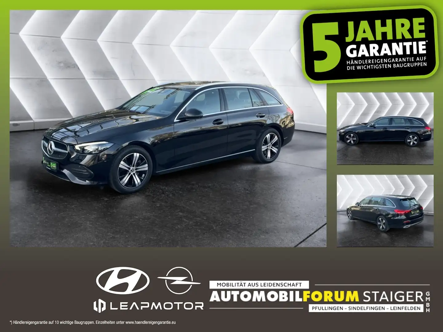 Mercedes-Benz C 300 T 4Matic Avantgarde 2xKlima 360 4xElSitz Nero - 1