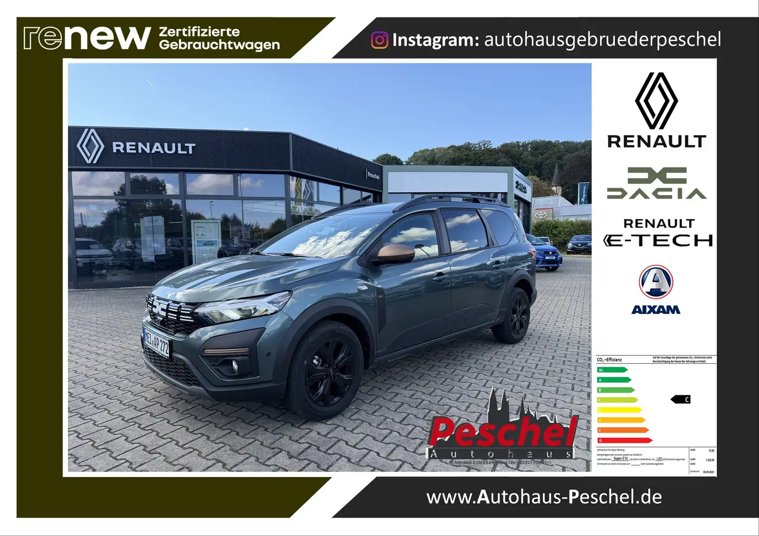 Dacia Jogger Extreme TCe 110 Navi Kamera 16" Alu LED Verde - 1