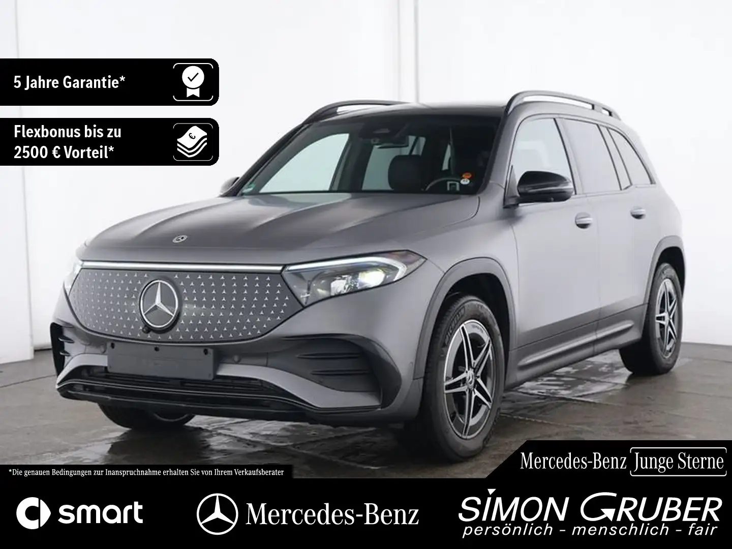 Mercedes-Benz EQB 350 4M AMG Pano HUD Burm 7Sitzer 360° Magno Grau - 1