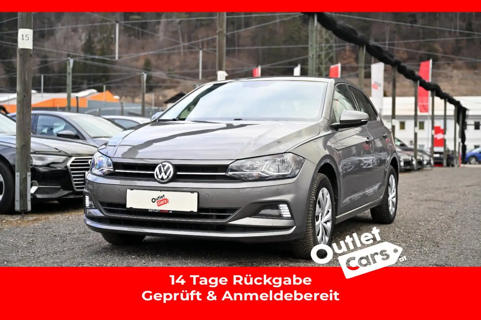 Volkswagen Polo VI 1.6 TDI Comfortline NAV+CARPLAY+PARKHILFE Grau - 1