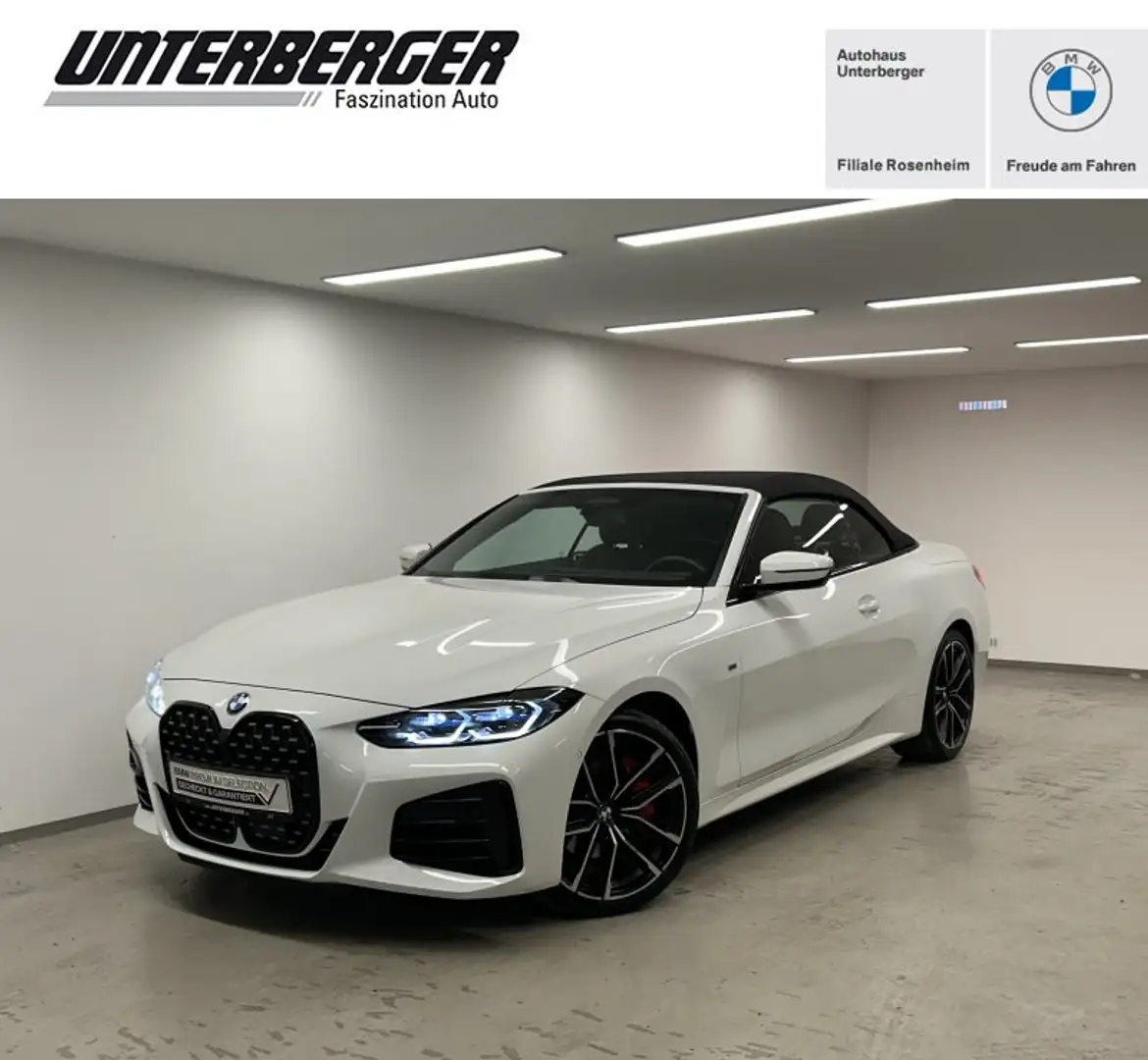 BMW 440 M440d xDrive Cabrio M Sportpaket Pro DA. Prof. Par Weiß - 1