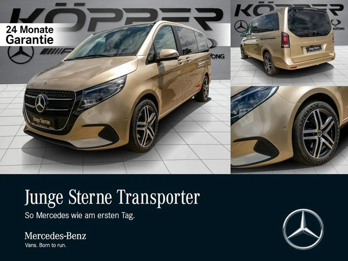 Mercedes-Benz V 220 d 4MATIC STYLE L neues Modell AHK 7-Sitze Bronze - 1