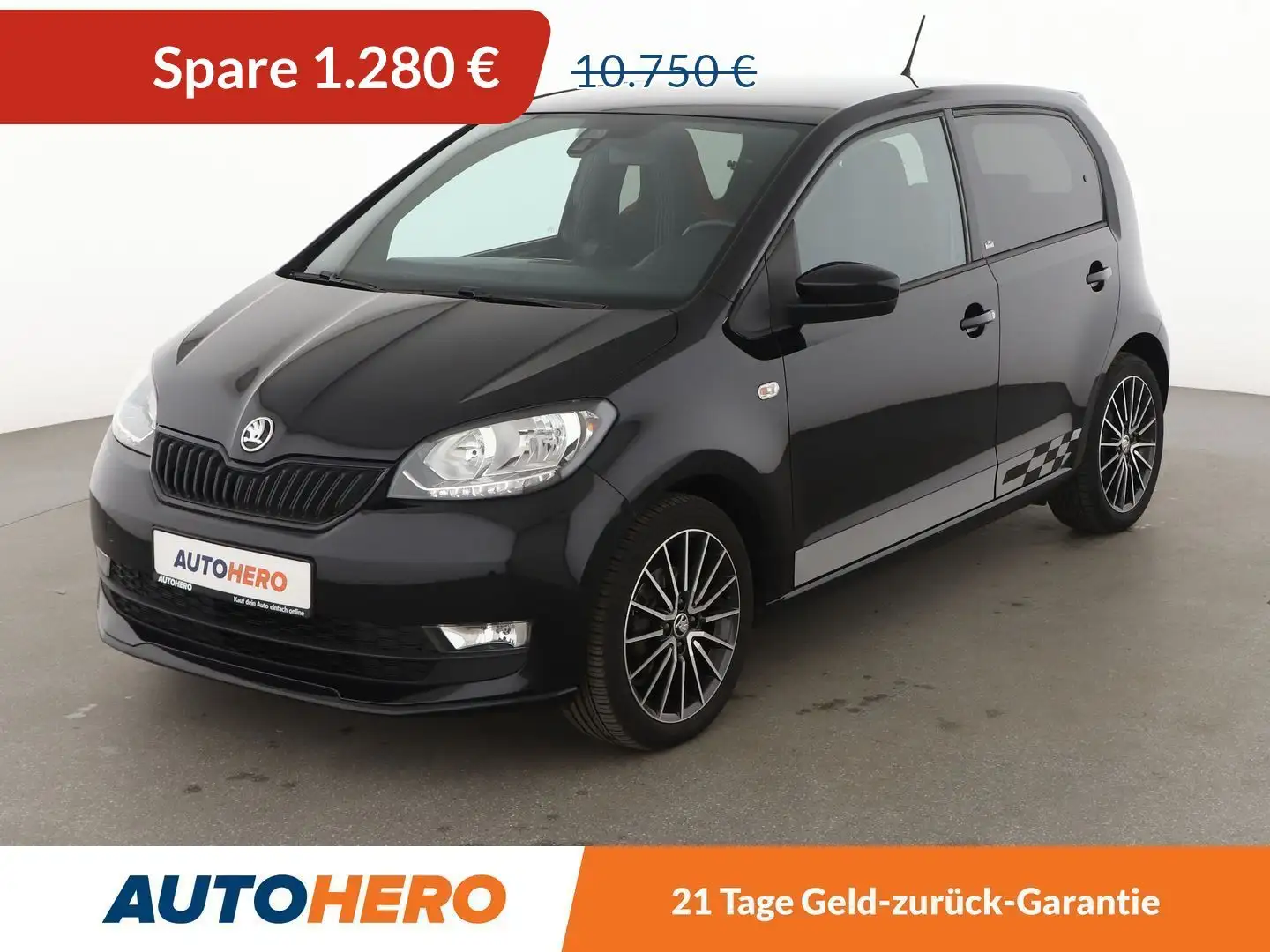 Skoda Citigo 1.0 MPI Monte Carlo*TEMPO*PDC*SHZ* Чорний - 1