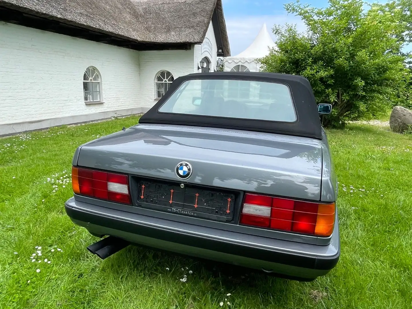 BMW 325 i Cabrio E30 Automatik Leder Kima E-Ve Grau - 2