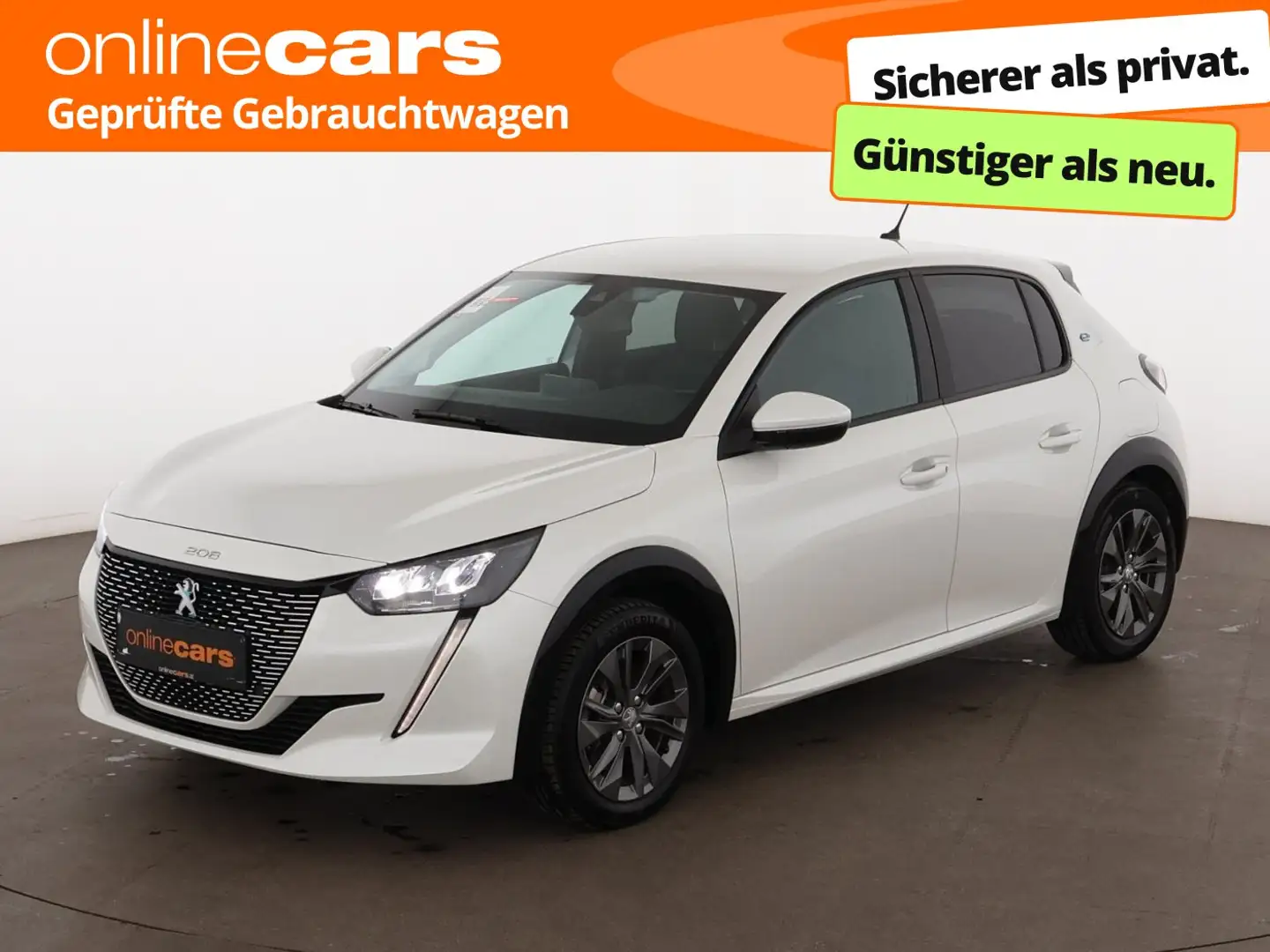 Peugeot 208 e 136 Allure 50kWh Aut LED R-CAM TEMPOMAT PDC Weiß - 1