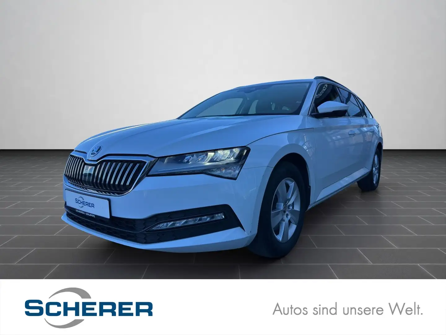 Skoda Superb Combi Ambition 2.0 TDI LED NAVI SITZHEIZU Weiß - 1