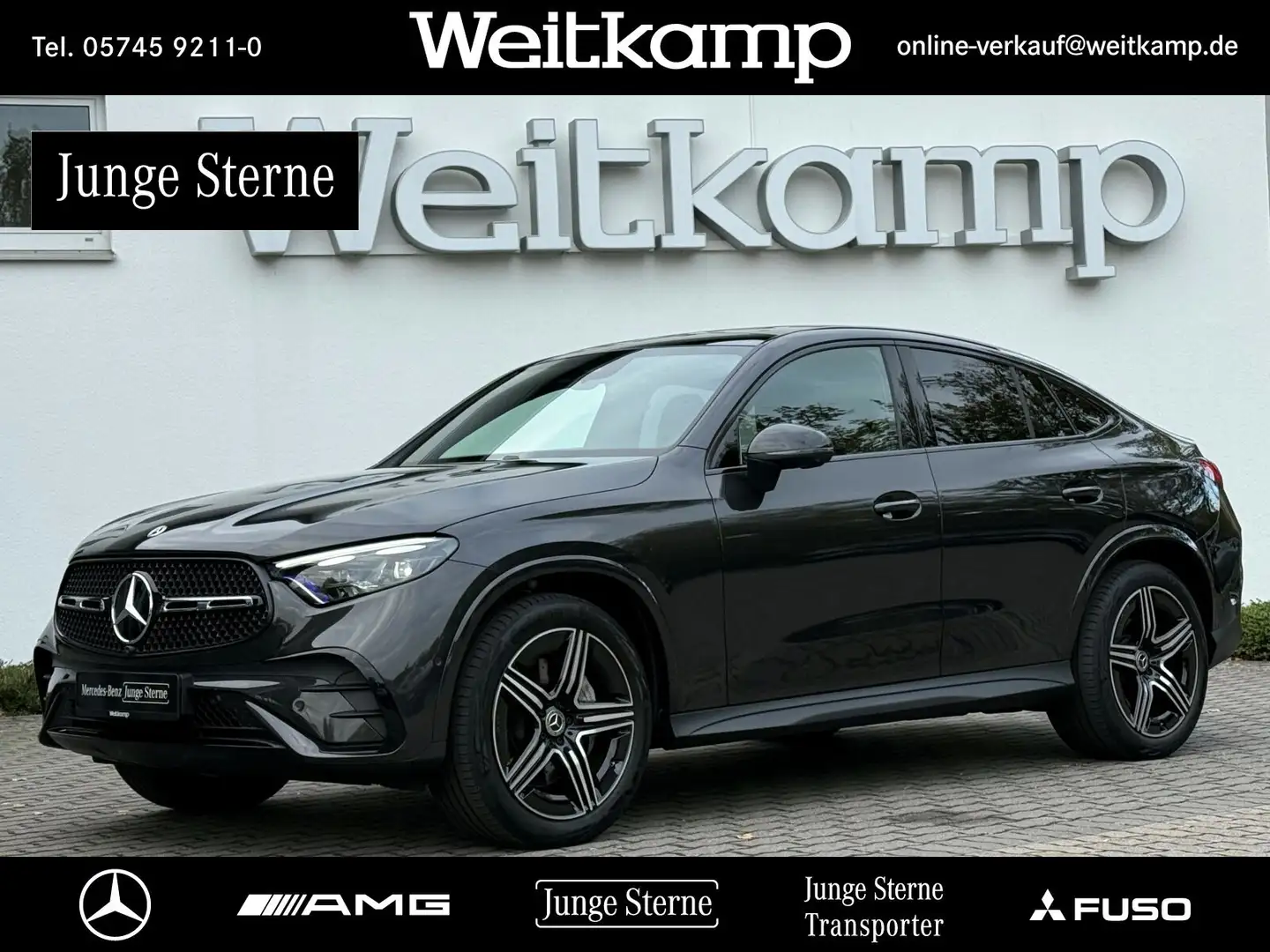 Mercedes-Benz GLC 220 GLC 220 d 4MATIC Coupé AMG+Night+AHK+360°+Pano Grau - 1