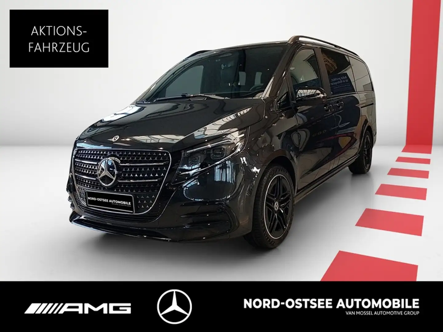 Mercedes-Benz V 300 d 4M AVANTGARDE LANG AIRMATIC+SITZKLIMA+AMG Grau - 1