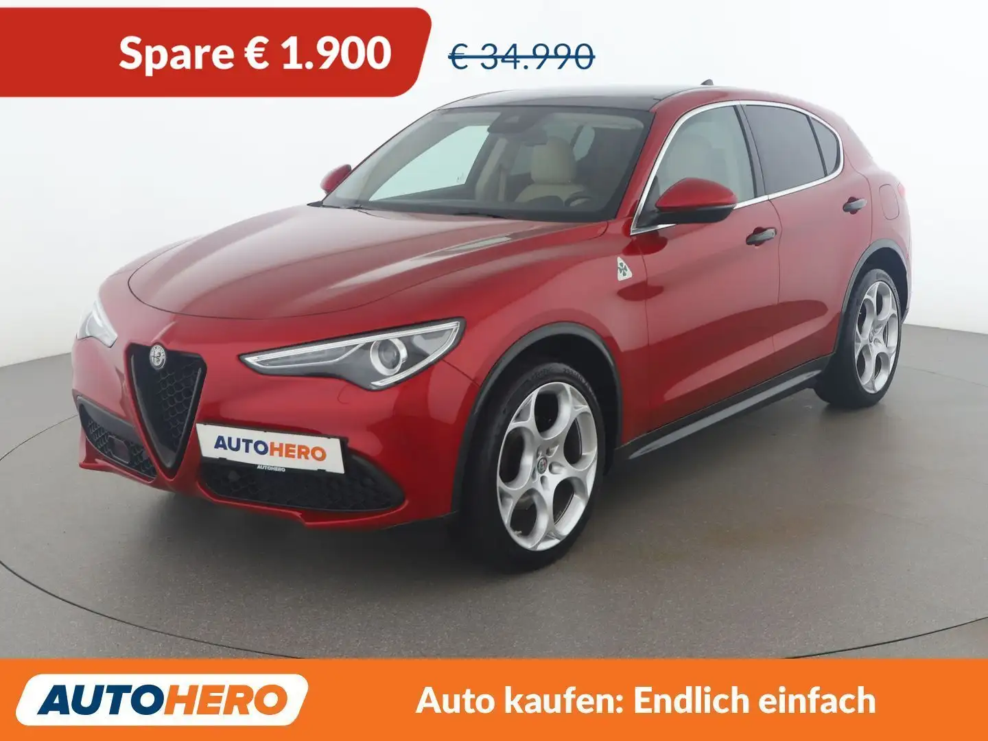 Alfa Romeo Stelvio 2.0 Turbo 6C Villa d'Este Q4 Rot - 1