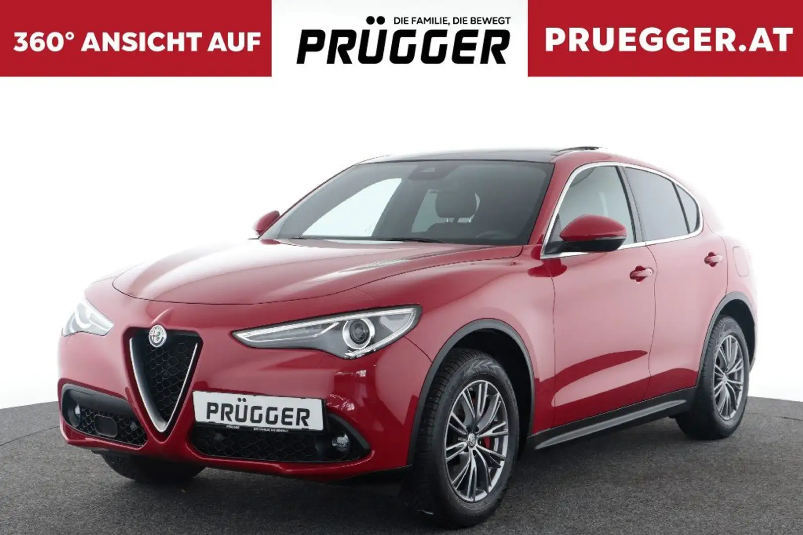 Alfa Romeo Stelvio Super 2,2 ATX AWD Auto NAVI LEDER PANO AHV Rot - 1