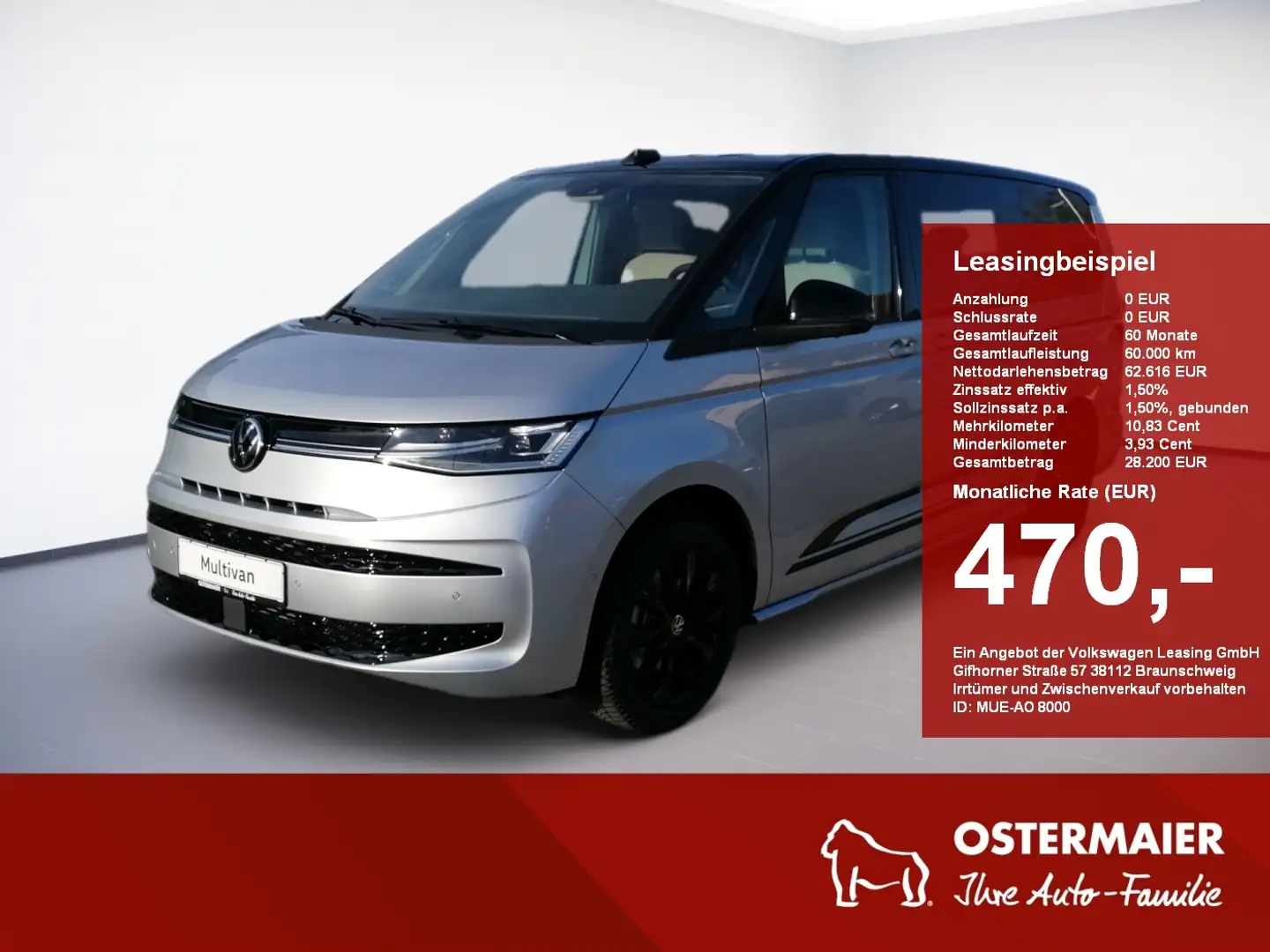 Volkswagen T7 Multivan Life Edition 2.0TDI 150PS DSG IQ.LIGHT.NAVI.SHZG.A Schwarz - 1