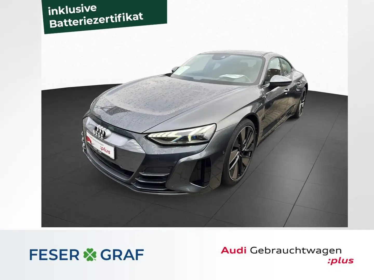 Audi e-tron GT qu. 350 kW+B&O+HUD+Nachtsicht+22 kw Gris - 1