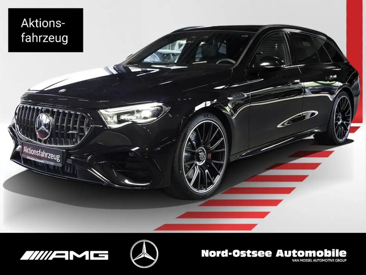 Mercedes-Benz E 53 AMG Hybrid 4M+ T NIGHT PANO SUPERSCREEN AHK Noir - 1