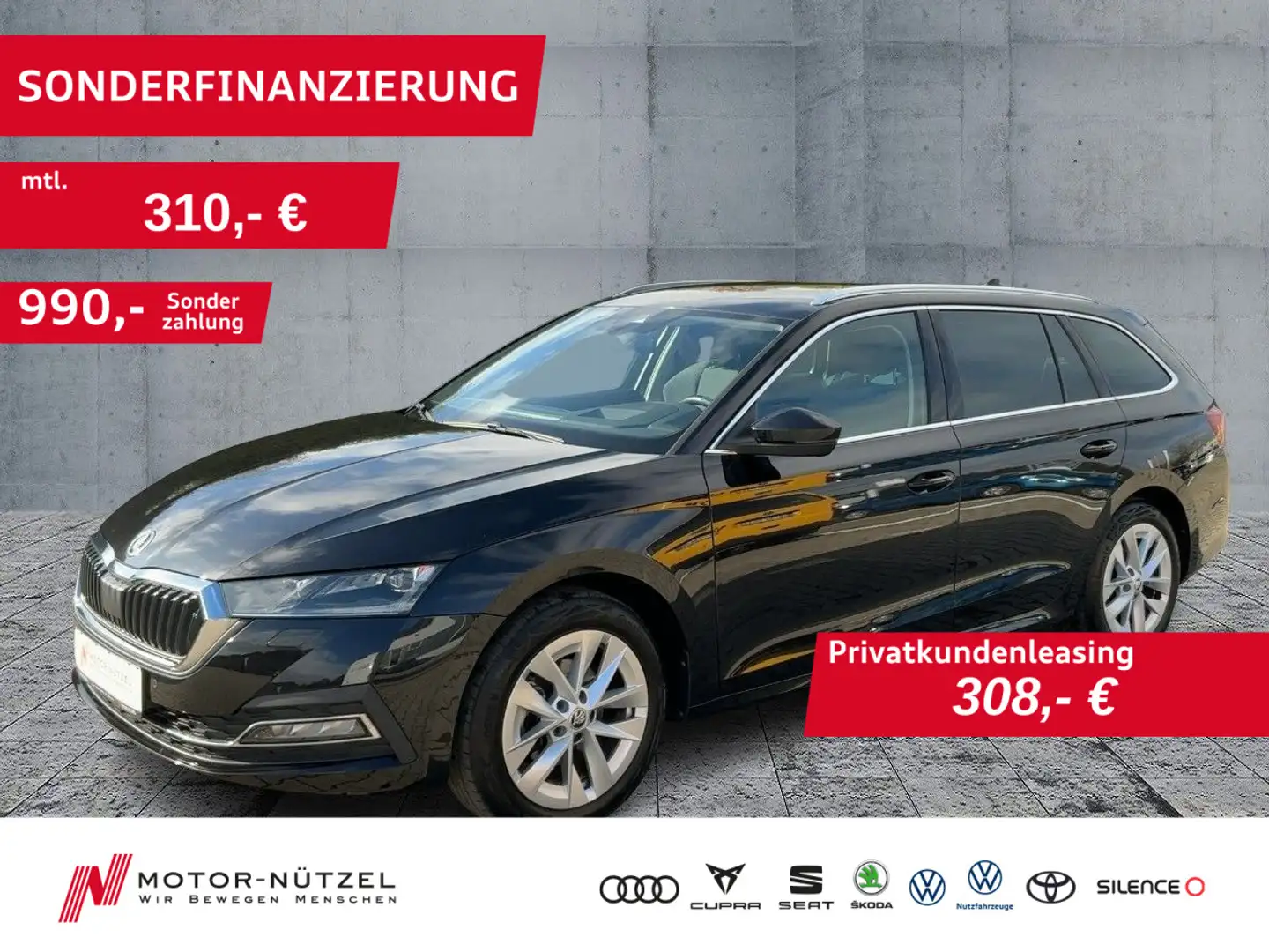 Skoda Octavia Combi 2.0 TDI DSG STYLE MATRIX+NAVI+AHK Noir - 1