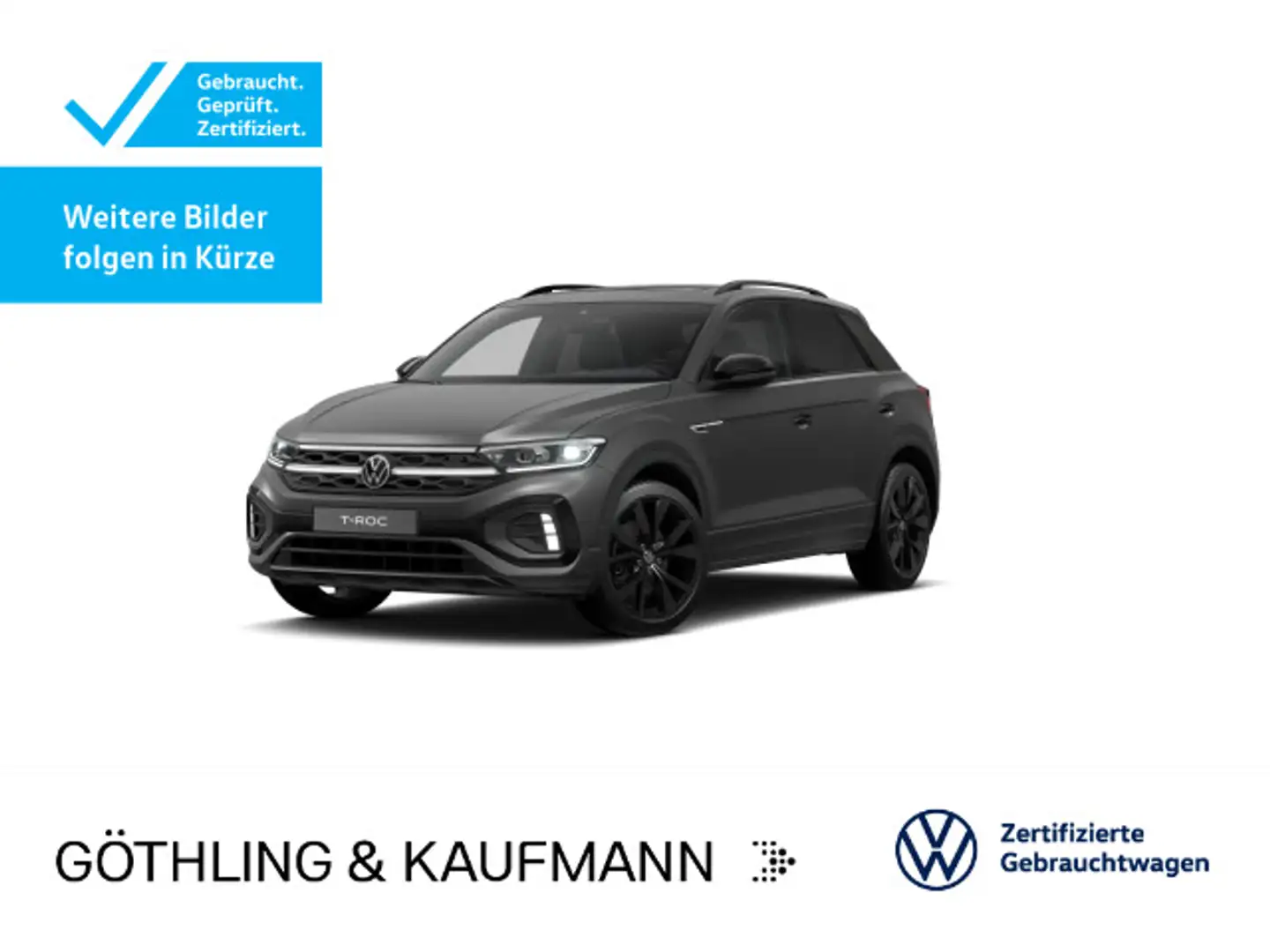 Volkswagen T-Roc R-Line 4M 2.0 TSI*MATT*PANO*AHK*BlackStyle Grau - 1
