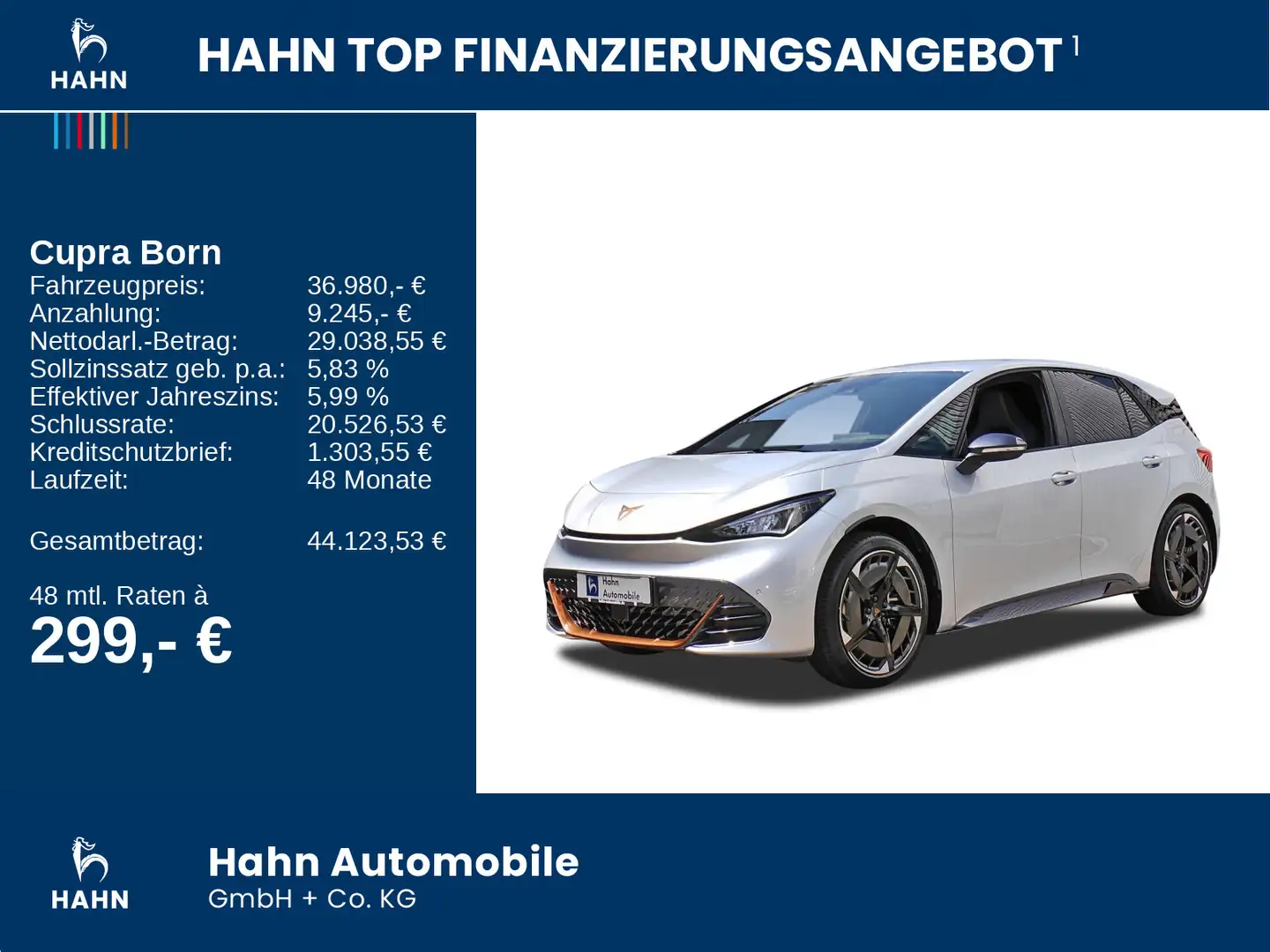 CUPRA Born Edition Dynamic 231PS Silber - 2