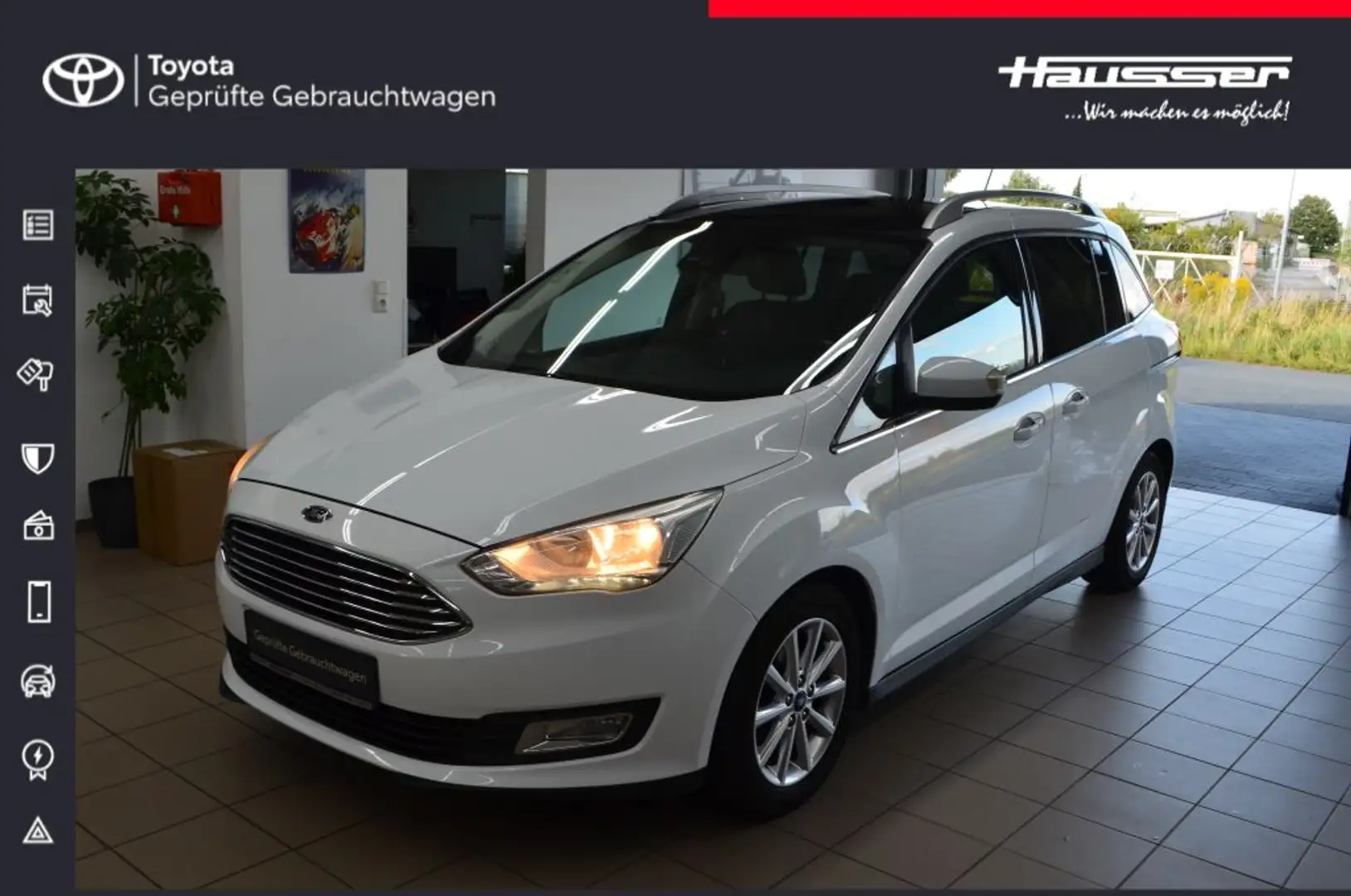 Ford C-Max Grand 1.5 EcoBoost Start-Stopp-System Titanium Weiß - 1