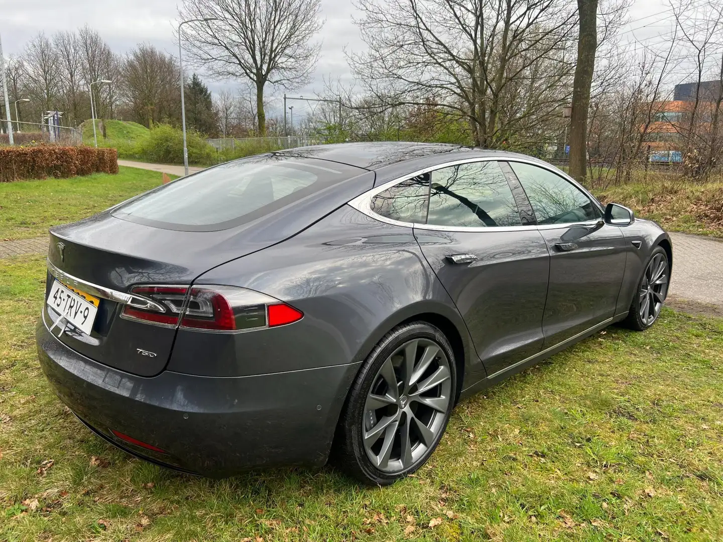 Tesla Model S 75D VOL LEER WINTERPAKKET OPENDAK AUDIO PRIMIUM Grijs - 2