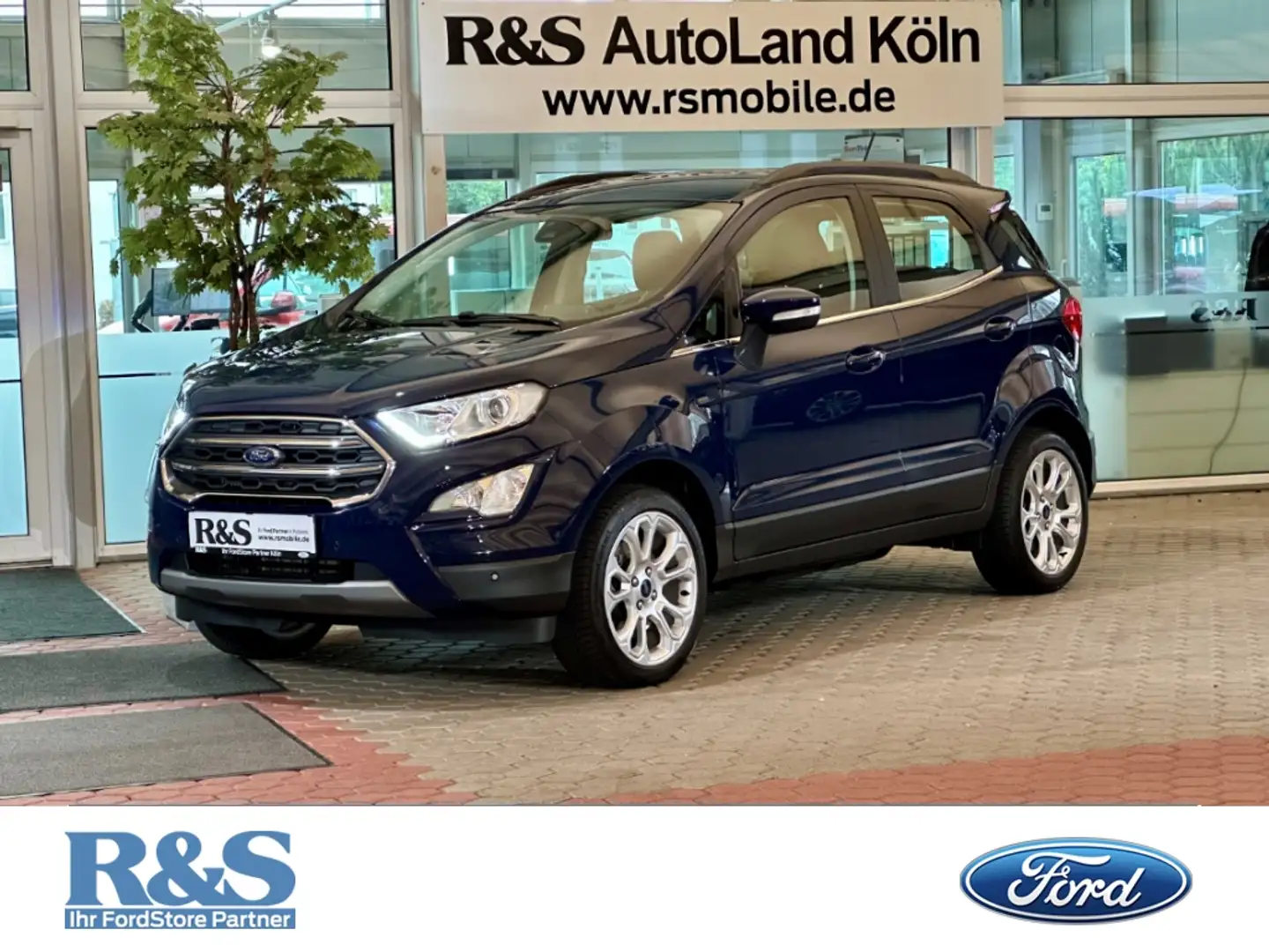 Ford EcoSport Titanium+Kamera+B&O+Navi+Key-Free Blau - 1