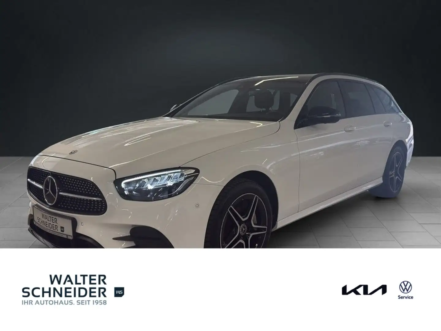 Mercedes-Benz E 300 T de 4Matic 2x AMG AHK Pano MBUX Night-Pak Alb - 1