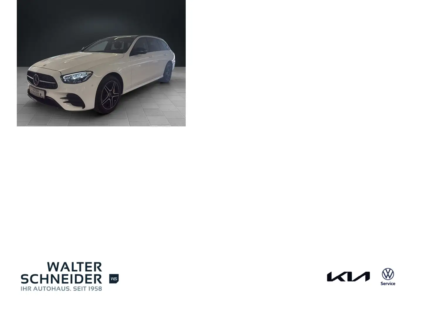 Mercedes-Benz E 300 T de 4Matic 2x AMG AHK Pano MBUX Night-Pak Weiß - 1