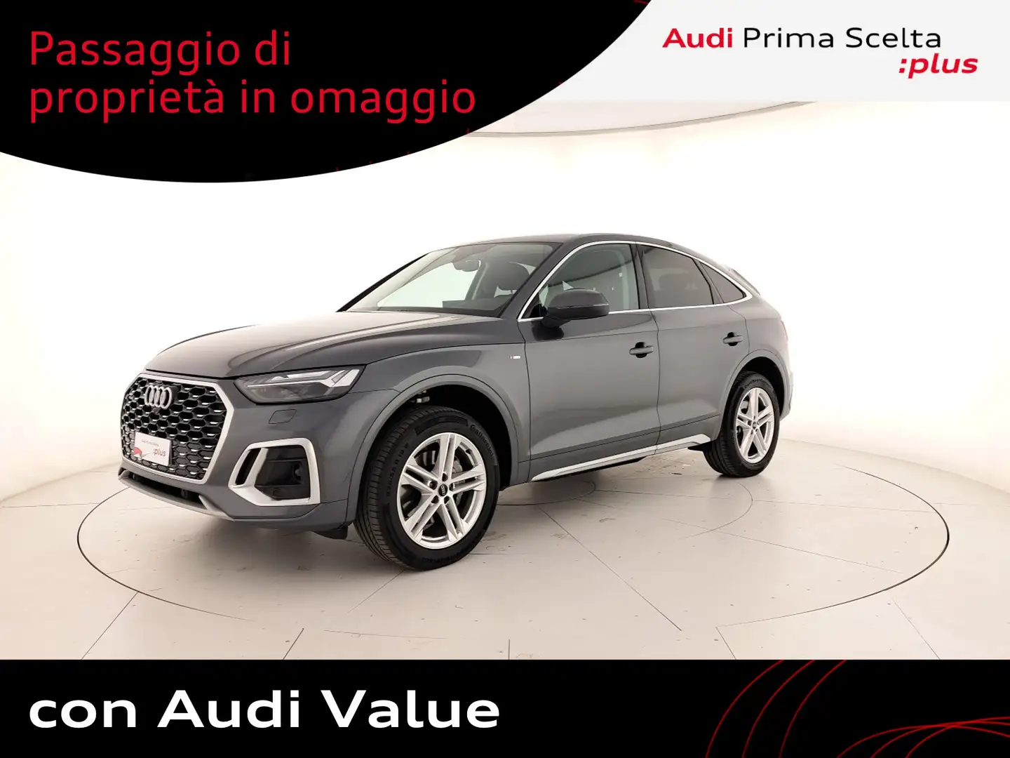 Audi Q5 sportback 40 2.0 tdi mhev 12v s line quattro s-tro Grigio - 1