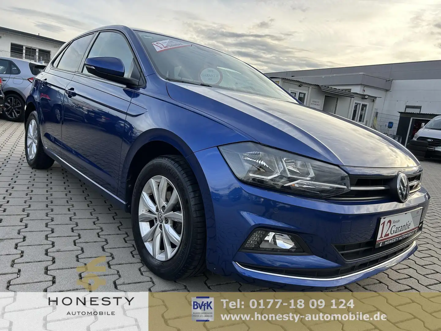 Volkswagen Polo 1.0 TSI Highline*SERVICE NEU*TÜV NEU*MULTIFUNKT... Blau - 1