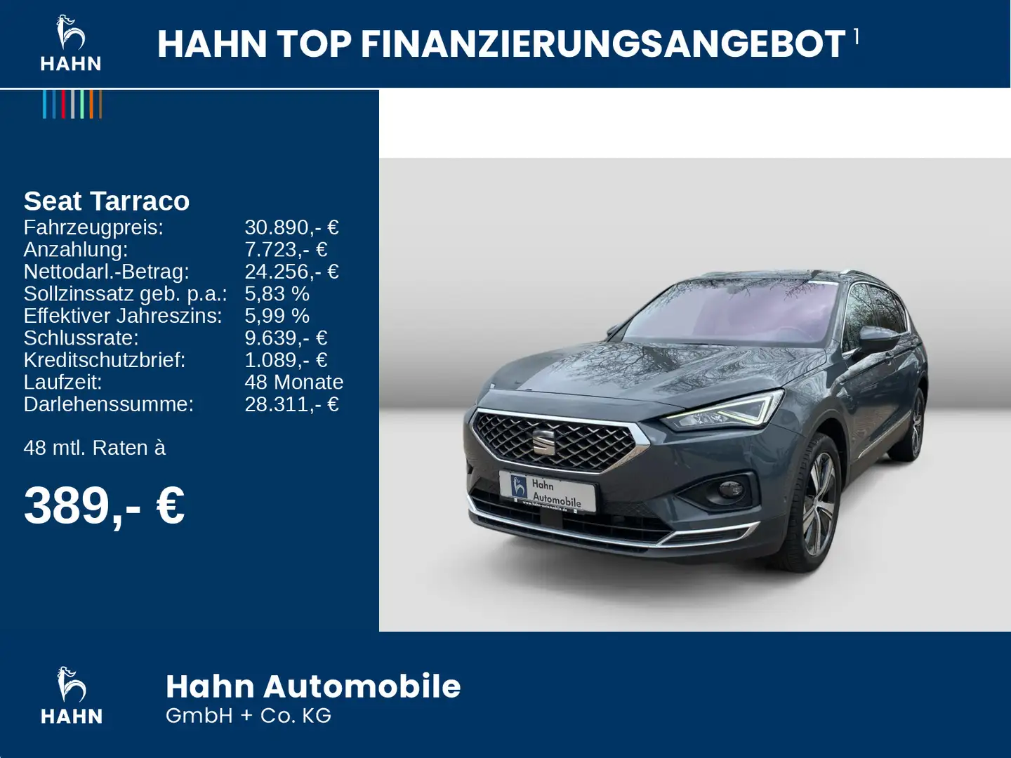SEAT Tarraco Xcellence 2.0TDI DSG 4Drive LED ACC PDC Grau - 2