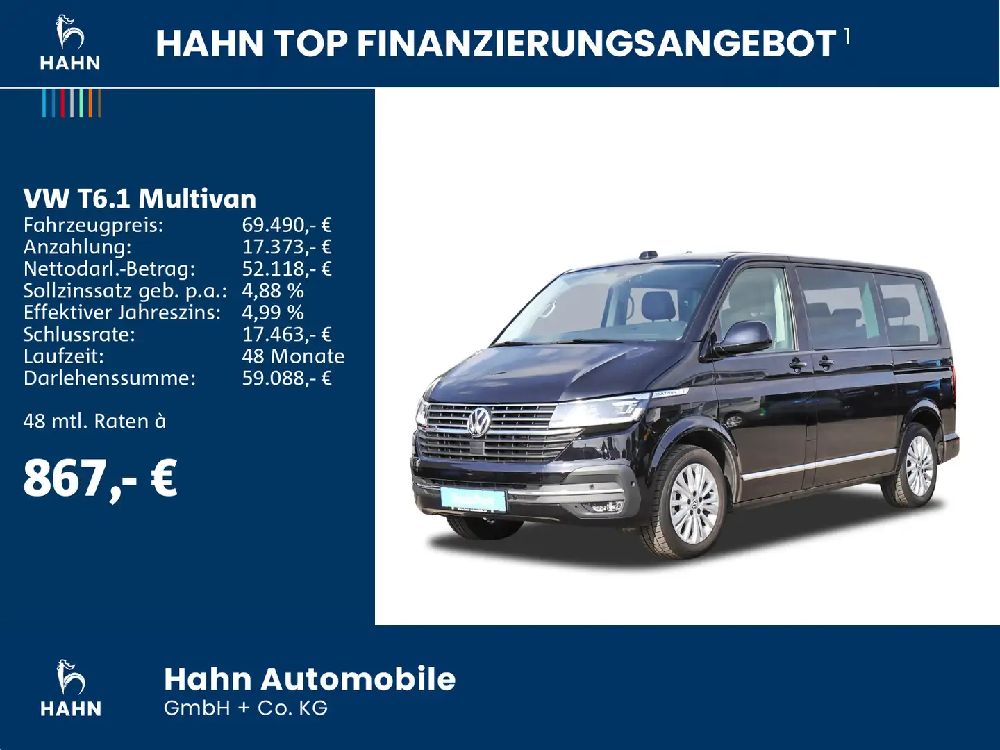 Volkswagen T6.1 Multivan Highline 2,0TDI 150KW DSG 4MOTION Schwarz - 2