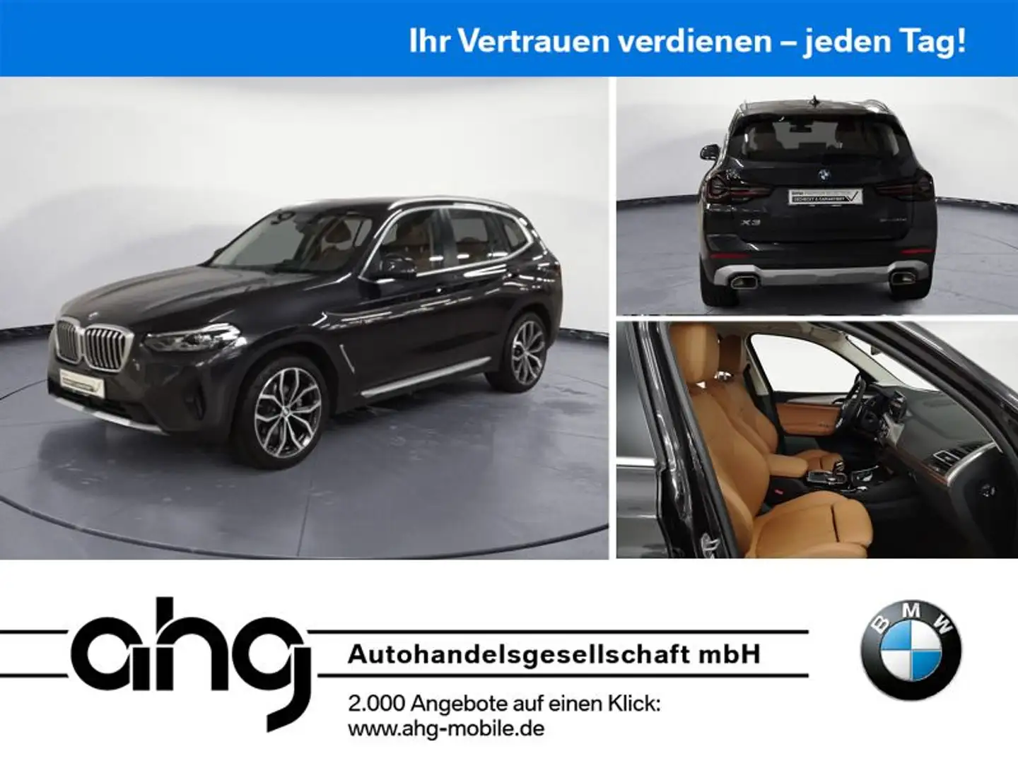 BMW X3 xDrive20d AT HIFI Var.-Sportlenk.Driving Assi Grijs - 1