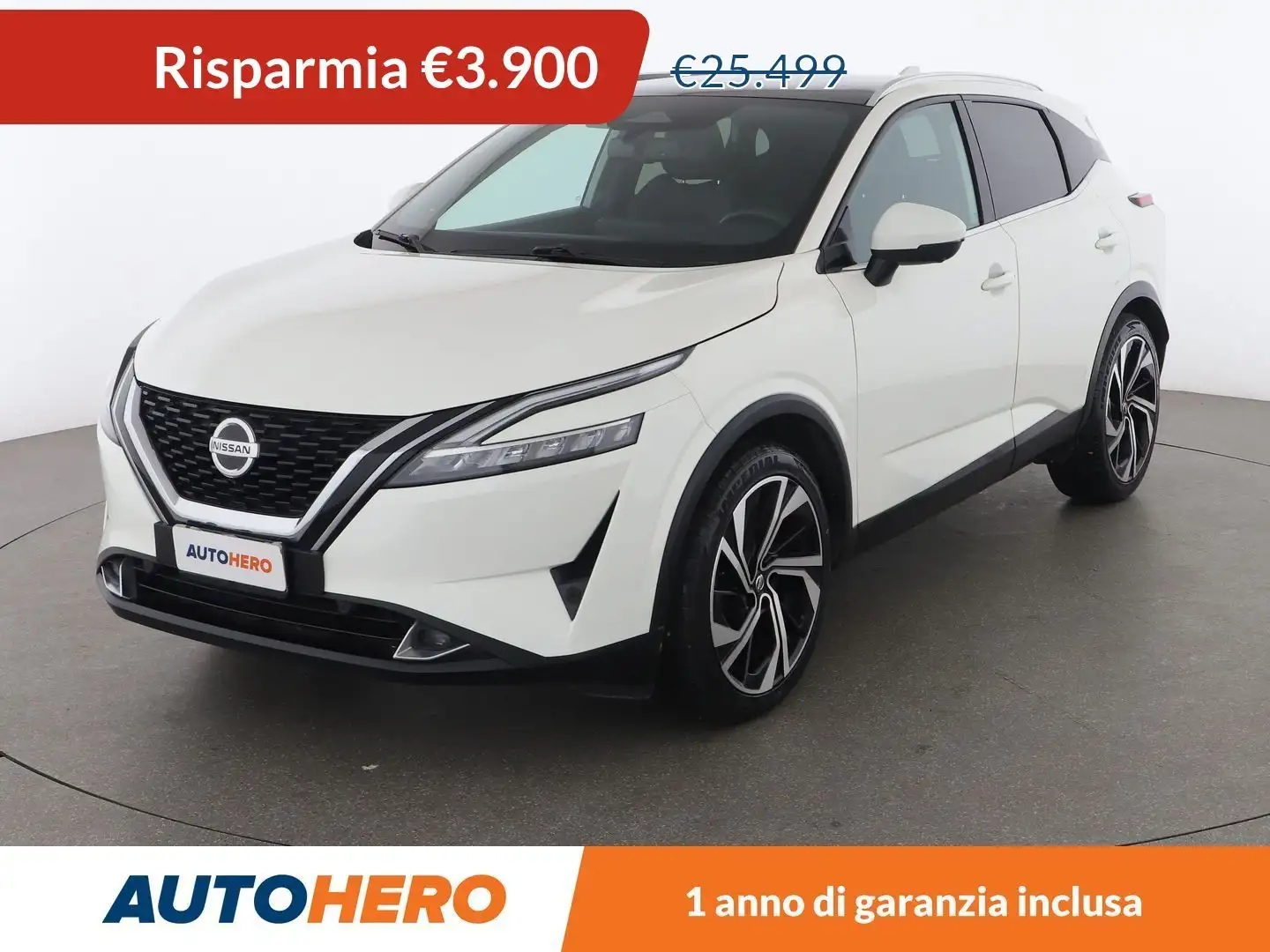 Nissan Qashqai 1.3 DIG-T Mild-Hybrid Tekna+ 158 CV Xtronic MHEV Bianco - 1