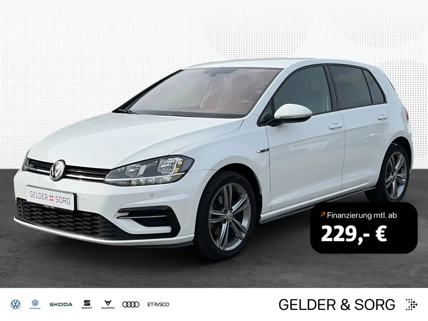 Volkswagen Golf 1.6 TDI DSG R-line ACC*CarPlay*Klima*17Z* Weiß - 1