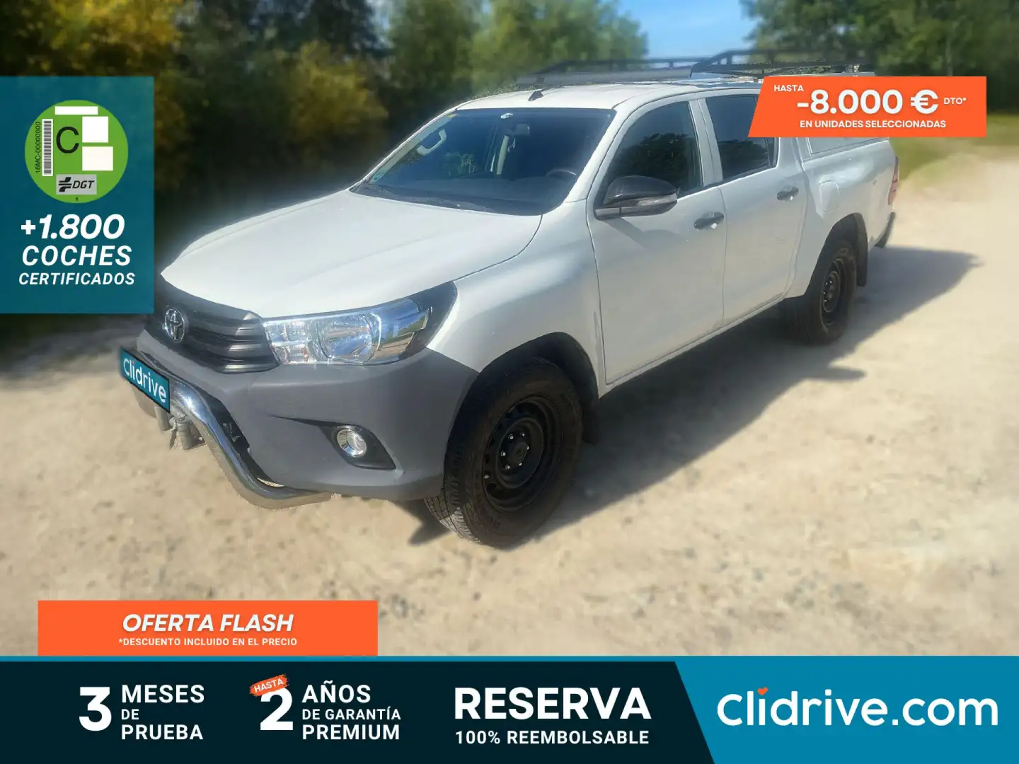 Toyota Hilux Cabina Doble GX Blanco - 1