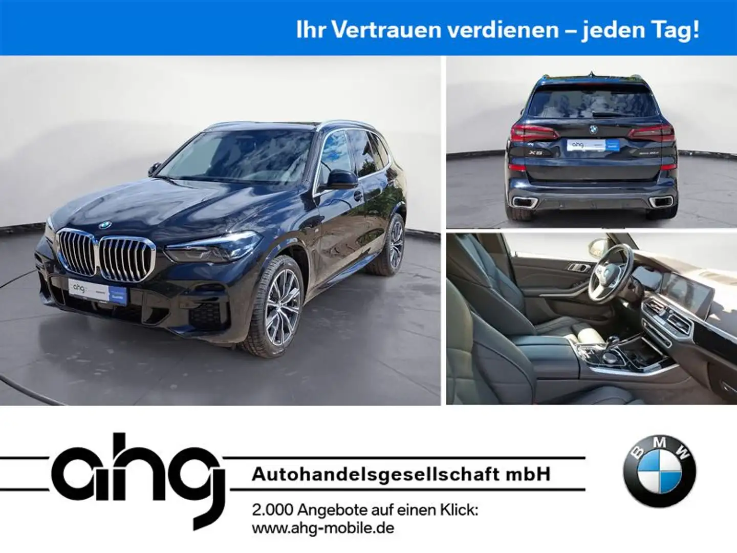 BMW X5 xDrive30d M Sportpaket Sport Aut. Panorama Zwart - 1