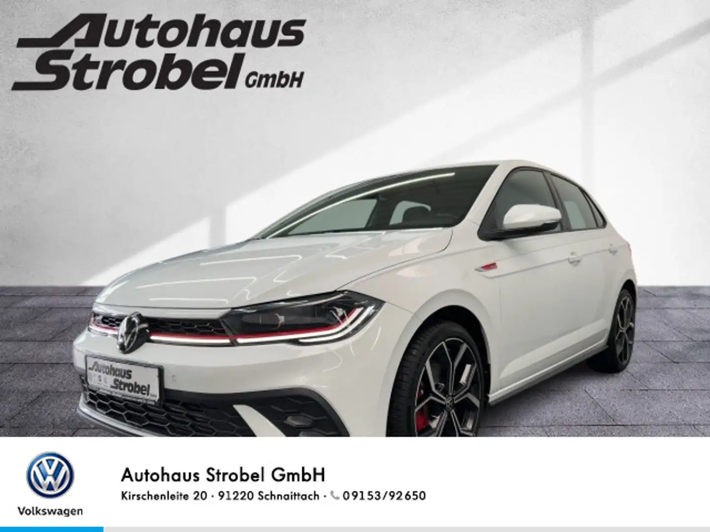 Volkswagen Polo GTI 2.0TSI *5J.Gar*IQ.Drive*Navi*SR+WR*Klim Weiß - 1
