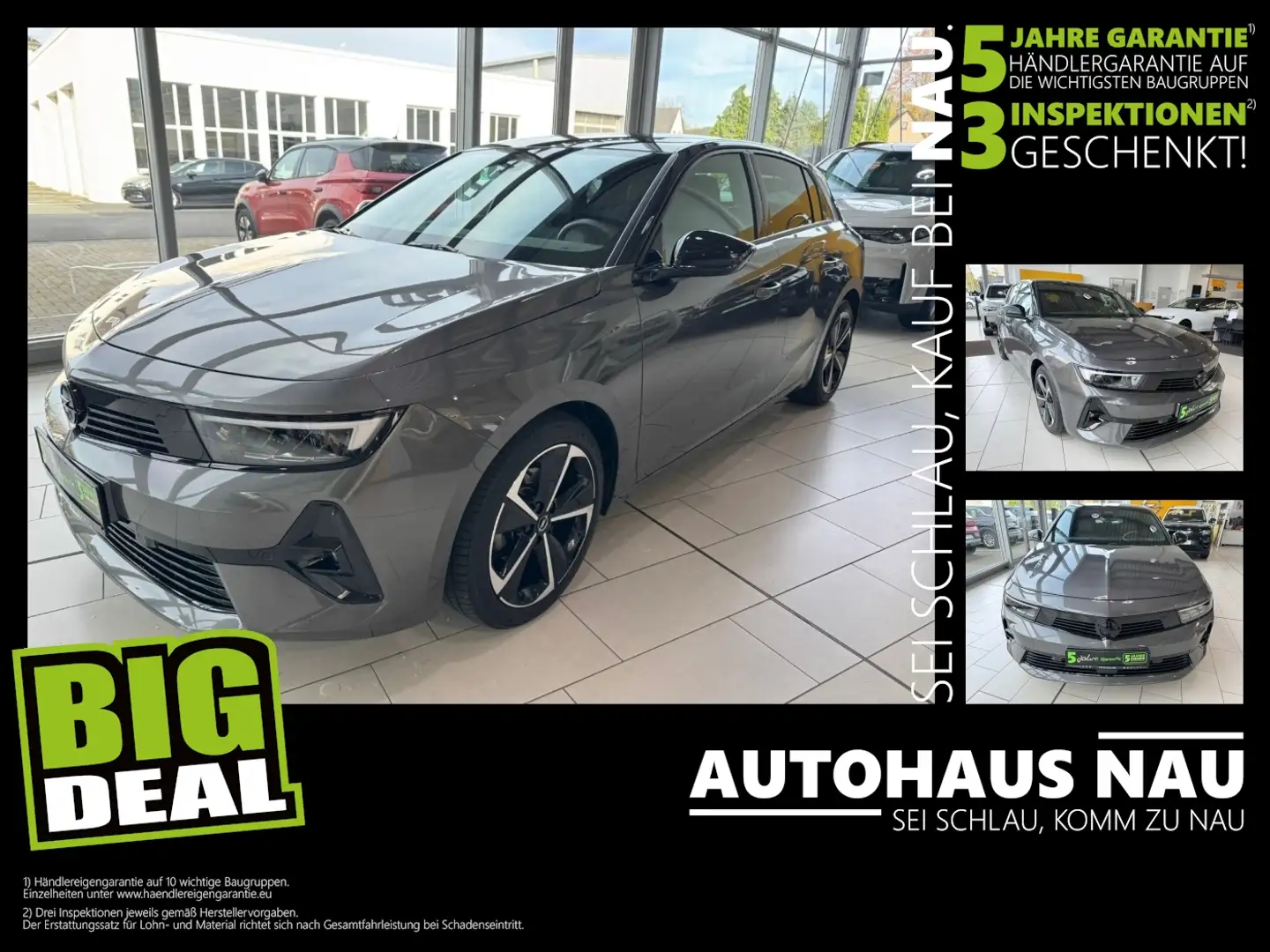 Opel Astra L 1.2 Turbo GS LED+SHZ+2xKlima+360+KeyLess Gris - 1