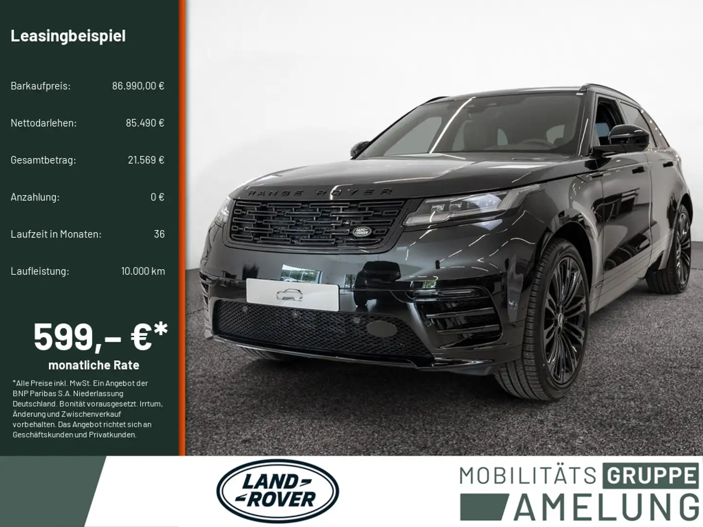 Land Rover Range Rover Velar D300 Autobiography LED 360° Schwarz - 1